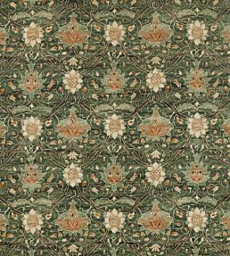 Montreal Velvet Fabric by Morris & Co Forest/Teal