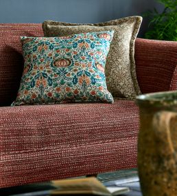 Purleigh Fabric by Morris & Co Charcoal/Mustard