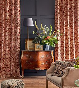Sunflower Velvet Fabric by Morris & Co Saffron/Vellum