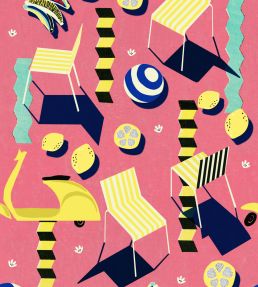 Moto Bello Wallpaper by MINDTHEGAP Pink