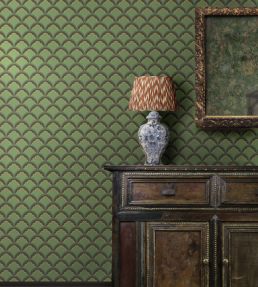 Mount Temple Small Wallpaper by GP & J Baker Blue