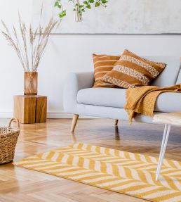 Asiatic Muse Chevron Runner rug Yellow MU08-60240 Yellow