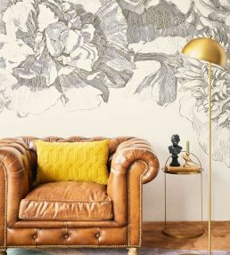 Etched Floral Mural by Eijffinger 405
