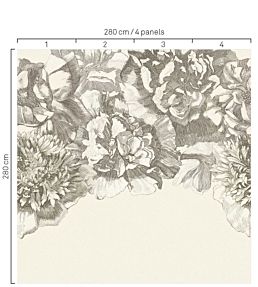 Etched Floral Mural by Eijffinger 405