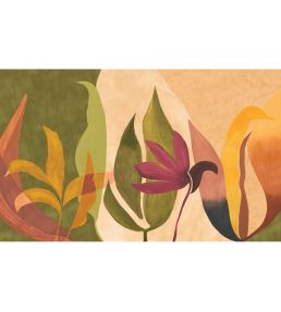 Nahua Mural by Casamance Kaki/Ocre