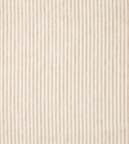 Narrow Stripe Linen Fabric by Volga Linen Natural/White