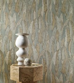 Neluwa Wallpaper by Casamance Vert De Gris