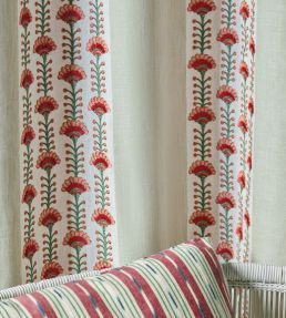 Neora Fabric by Jane Churchill Pink/Green