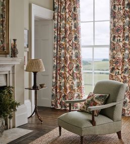 Nerello Fabric by Colefax and Fowler Red/Green