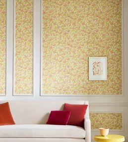 Nerissa Wallpaper by Jane Churchill Yellow