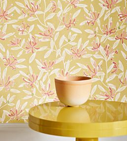 Nerissa Wallpaper by Jane Churchill Yellow