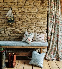 New Grove Cream Fabric by Studio G Denim / Citrus