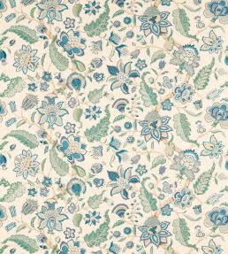 Newnham Courtney Fabric by Sanderson Eucalyptus/Cadet Blue
