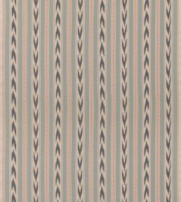 Newport Stripe Fabric by Mulberry Home Blue/Red