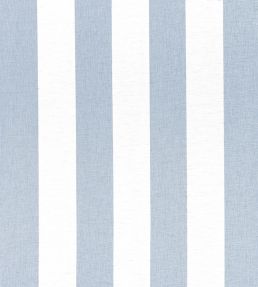 Newport Stripe Fabric by Thibaut Navy and White