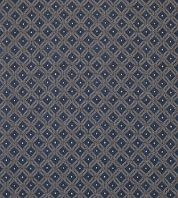 Lorette Fabric by Nina Campbell Indigo/Ivory