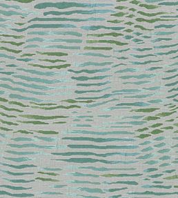 Arles Fabric by Nina Campbell Aqua/ Green