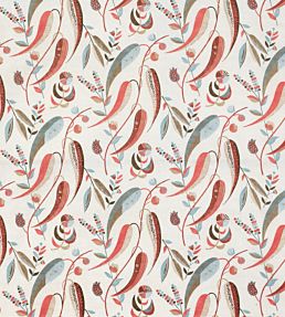 Colbert Fabric by Nina Campbell Coral/ Aqua
