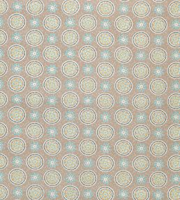 Garance Fabric by Nina Campbell Taupe/ Aqua