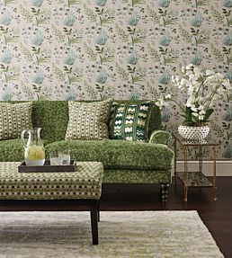 Brideshead Damask Fabric by Nina Campbell 6