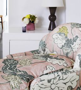 Ninfea Mania Fabric by Jim Thompson No.9 Blush