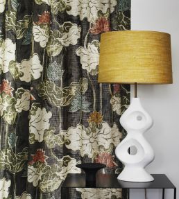 Ninfea Mania Fabric by Jim Thompson No.9 Royal