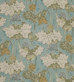 Ninfea Mania Fabric by Jim Thompson No.9 Olive