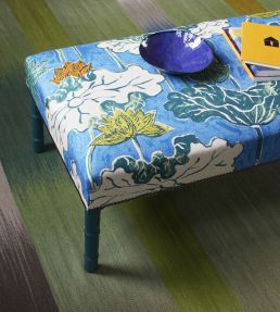 Ninfea Mania Fabric by Jim Thompson No.9 Royal