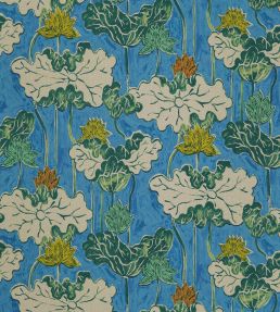 Ninfea Mania Fabric by Jim Thompson No.9 Royal