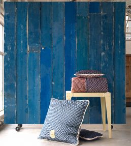 Scrapwood Wallpaper by NLXL Blue
