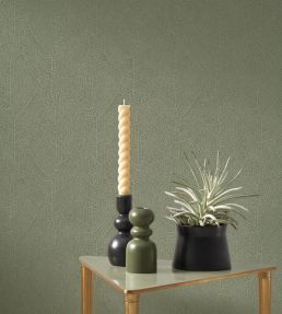 Nola Wallpaper by Casadeco Vert Eucalyptus