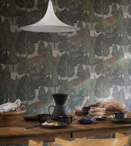 Northern Forest Wallpaper by Borastapeter Green