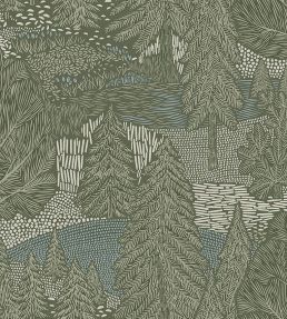 Northern Forest Wallpaper by Borastapeter Green