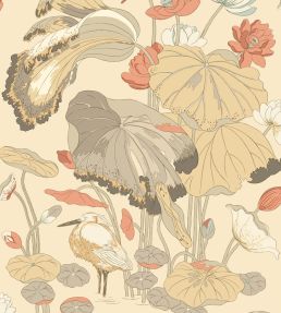 Nympheus Wallpaper by GP & J Baker Parchment/Blush