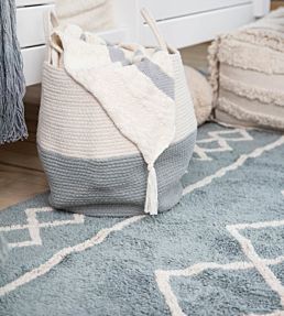 Oasis Natural Rug by Lorena Canals Vintage-Blue