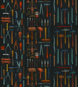 Old Tools Wallpaper by MINDTHEGAP Anthracite