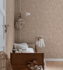 Olof Wallpaper by Sandberg Terracotta