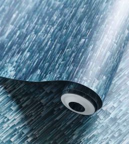Ombre Wallpaper by Clarke & Clarke Denim