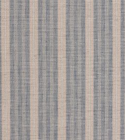 Opal Stripe Fabric by Ian Mankin Bluestone / Powder