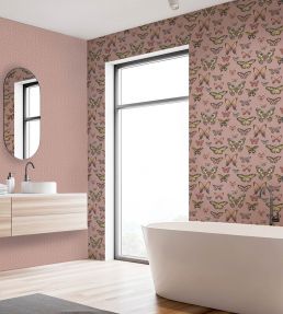 Opus Wallpaper by Arley House Pink