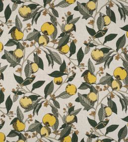 Orange Grove Fabric by James Hare Lemon and Lime