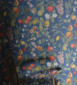Orchard Fruits Wallpaper by Designers Guild Indigo