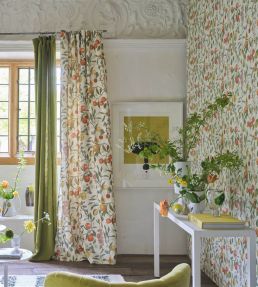 Orchard Fruits Fabric by Designers Guild Parchment