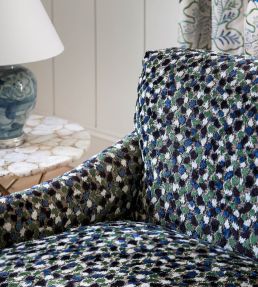 Orford Fabric by Nina Campbell Blue/Emerald