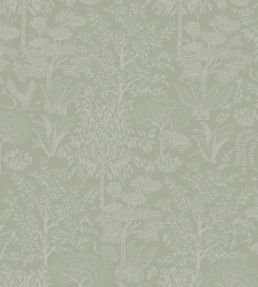 Origami Wallpaper by Eijffinger Green/Silver
