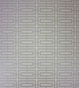 Kikko Trellis Vinyl Wallpaper by Osborne & Little Linen/Pale Gilver