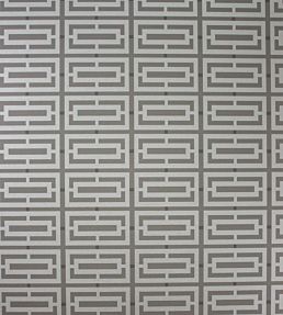 Kikko Trellis Vinyl Wallpaper by Osborne & Little Cocoa/Pale Gilver