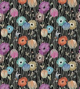 Poppies Wallpaper by Missoni Wallcoverings Night