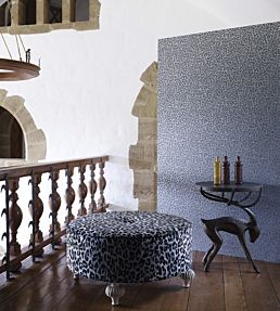 Pardus Wallpaper by Osborne & Little Metallic Silver/Pale Stone