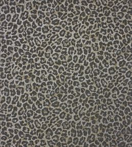Pardus Wallpaper by Osborne & Little Charcoal/Metallic Gilver